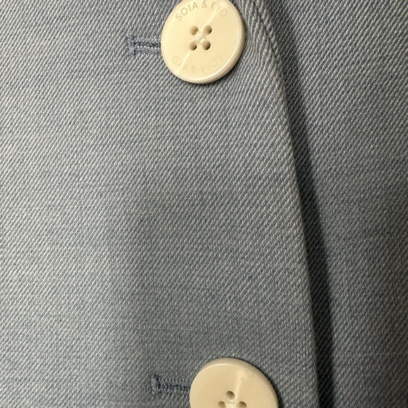 Sz XS Esmerie Elegant Pale Blue Women's Coat Brand New - Picture 3 of 12